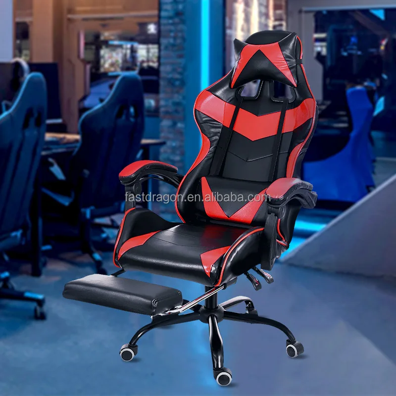 Executive Office Chair Gaming Computer Home Leather Swivel Adjustable Desk 