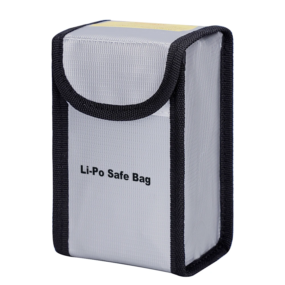 Explosion Prevention Organizer Storage Bag With Zipper Fire Resistant Bag 11.1v 10000mah Lipo Battery Pack