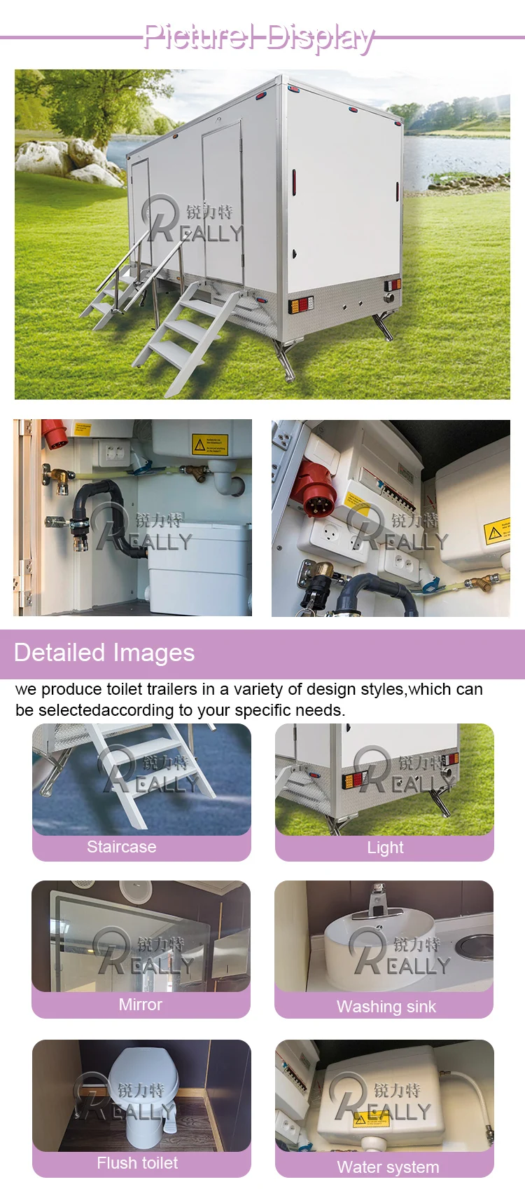 Wc Mobile Toilet Trailer Luxury Portable Toilet Trailer Restroom