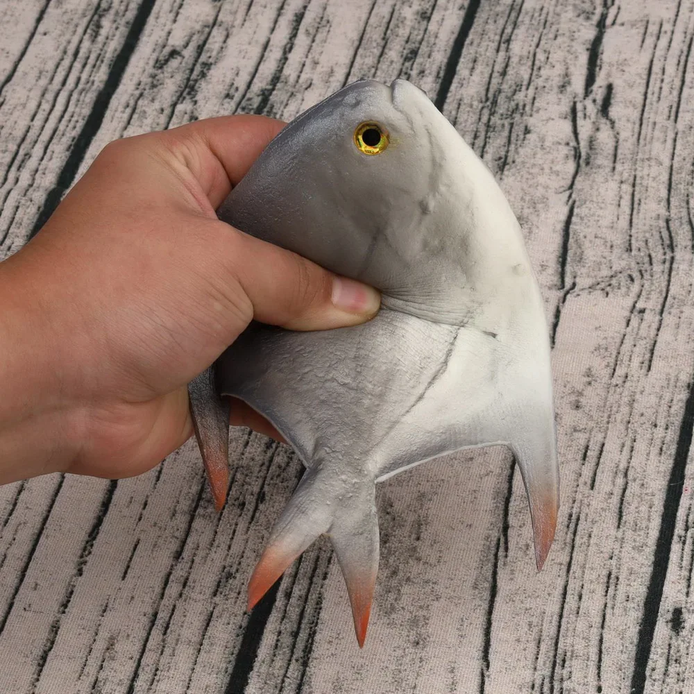 Gresorth 35 Cm Faux Poisson Carpe Gris - Décoration Réaliste Pour Maison, Restaurant Et Cuisine