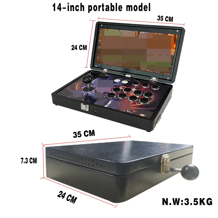 Console de jeux vidéo d'arcade pour 2 joueurs, écran LCD 22 pouces