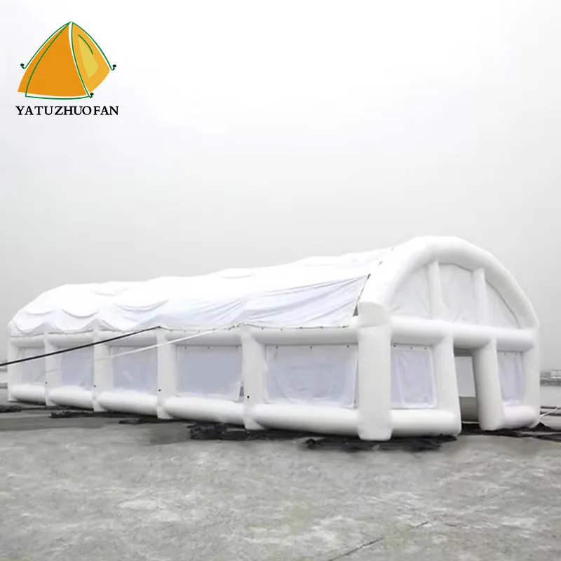 Factory Custom Large Command Barracks Waterproof PVC Tent Portable New Medical Air Column Inflatable Tent for Outdoor Camping