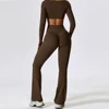 Top+Leggings- Coffee