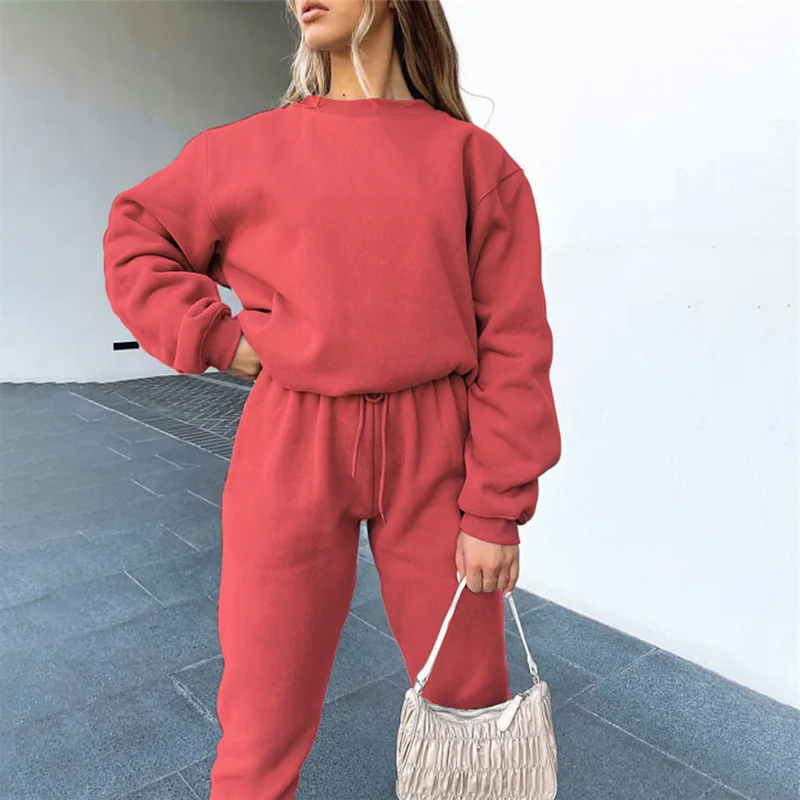 Chándal de mujer, chándal con capucha, conjunto grueso informal