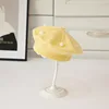 Yellow [round ball yarn beret]