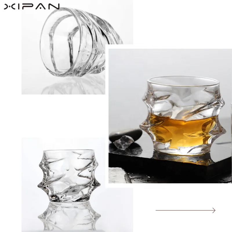Glass Whiskey Decanter Set - Enhances Flavor - 750ml Barrel Design