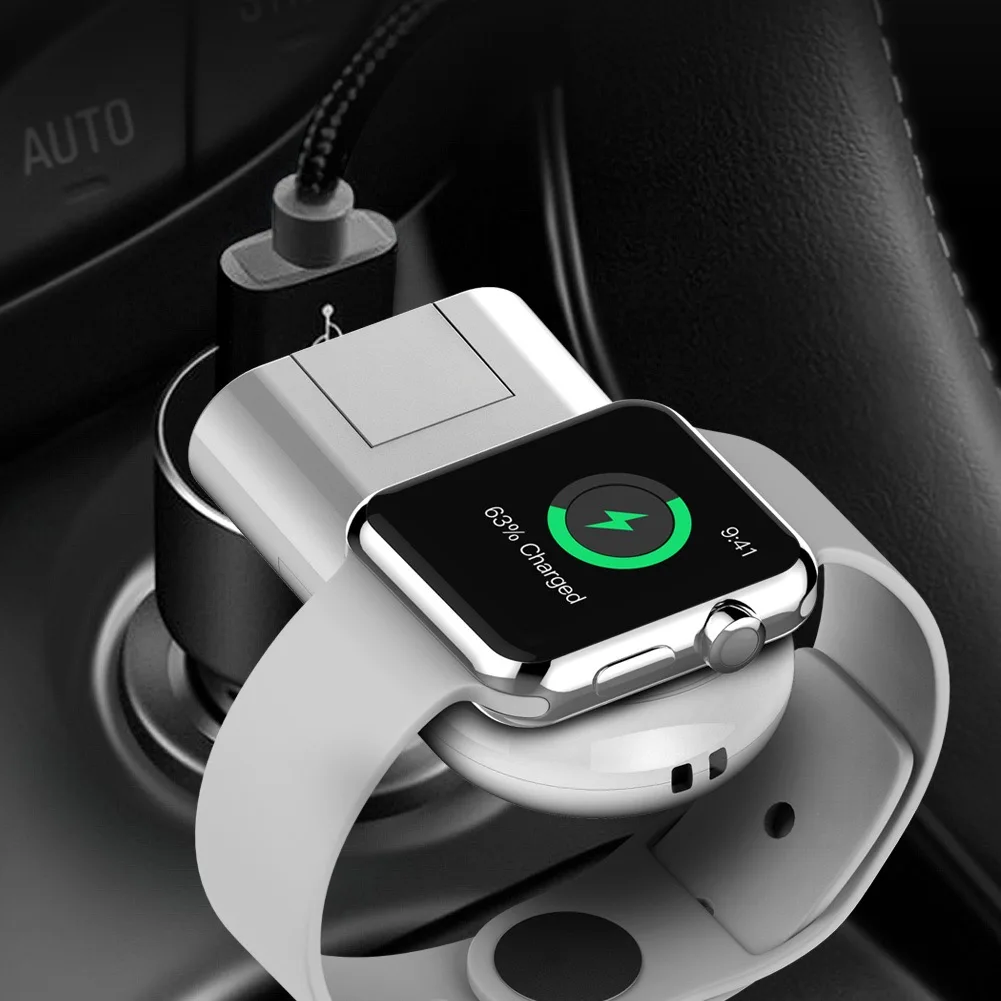 Muvtec Portable Wireless Charging USB Dock Manual Conversion Connection Smart Watch Magnetic Wireless Charger for Phone Watch