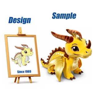 Shengye CPC EN71 Factory Handmade Custom Dragon Plushie Mascot Toy ODM Personalised Stuffed Animal Gift for Friends and Company
