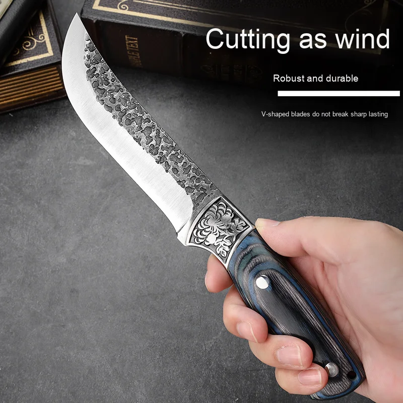 Hand-Forged Stainless Steel Butchering & Deboning Knife Home Outdoor Camping Fish Killin aperçu 2