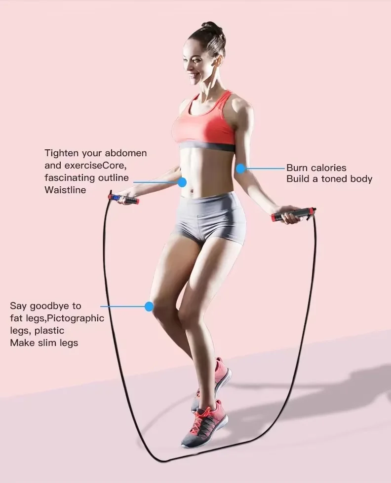 odm customized electronic fitness smart jump rope digital speed counter adjustable cordless skipping rope-19