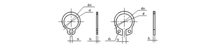 product high performance direct sales external c type e type circlip shaft retaining ring high quality washers-59