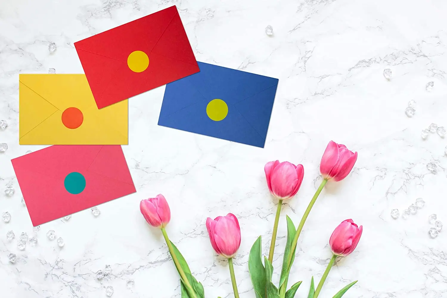 Custom 120 Luxury Blank Cards with Envelopes and Stickers Bulk Boxed Set of All Occasions Colored Notecards
