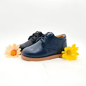 100% Genuine Leather Boots Custom Children Leather School Boots for Kids
