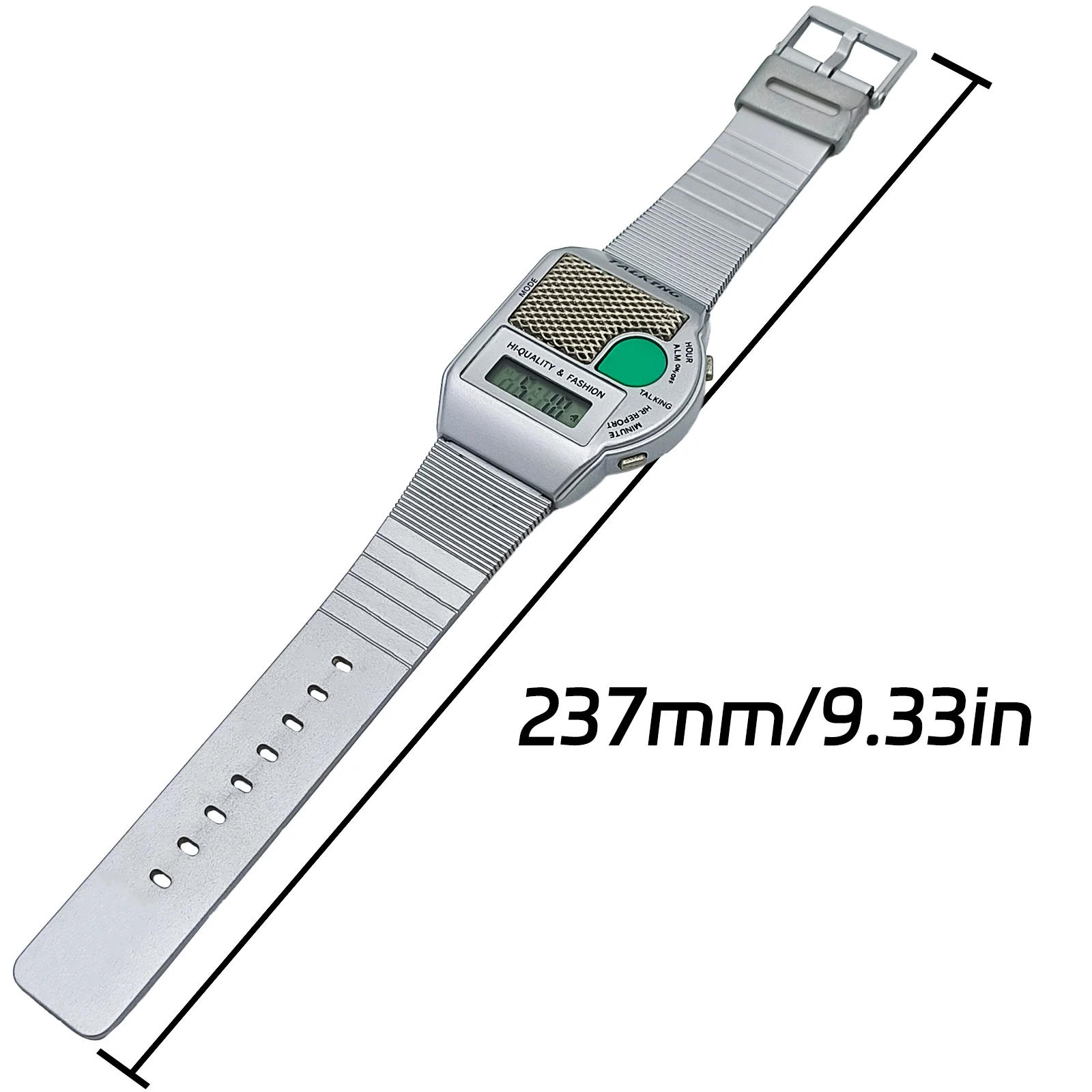 Orologio parlante digitale multilingue con tempo e sveglia per non