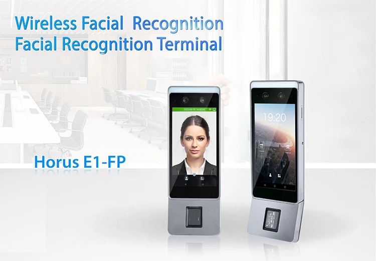 4G WIFI Wireless Android 8.0 Face/Fingerprint/RFID Card Biometric Time Attendance System with Large-capacity Horus E1-FP
