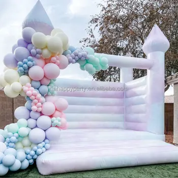 New design tie dye inflatable bouncer outdoor fun jumping castle moonwalk cheap popular commercial bounce house for party rental