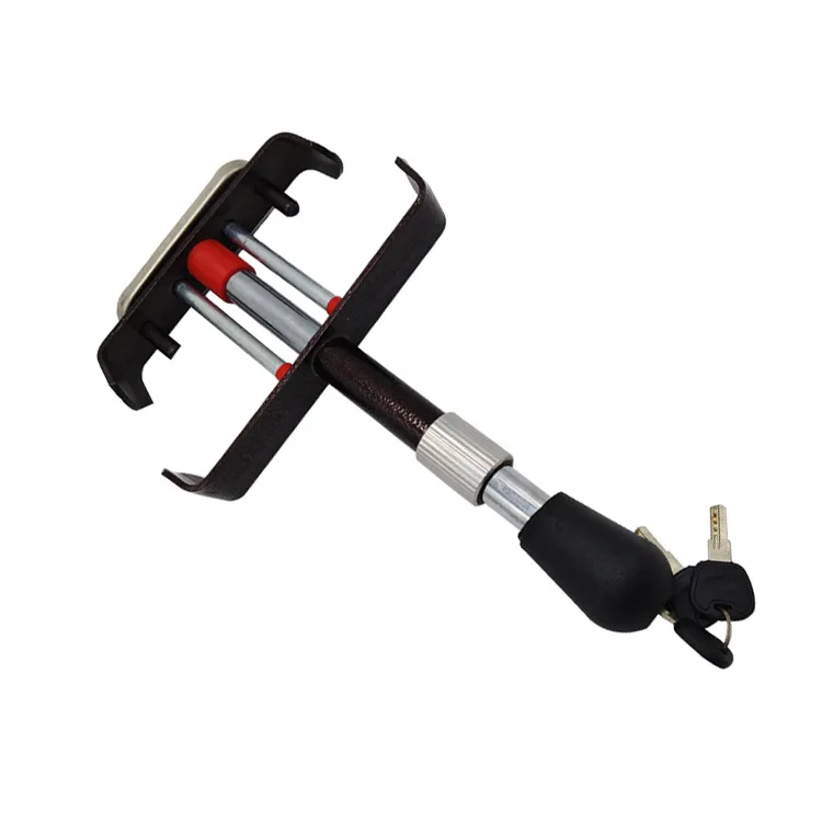 Zhenzhi Car Security Anti Theft Retractable Heavy Duty Car Pedal Lock Universal Security Anti Theft Car Wheel Lock Pedal Lock