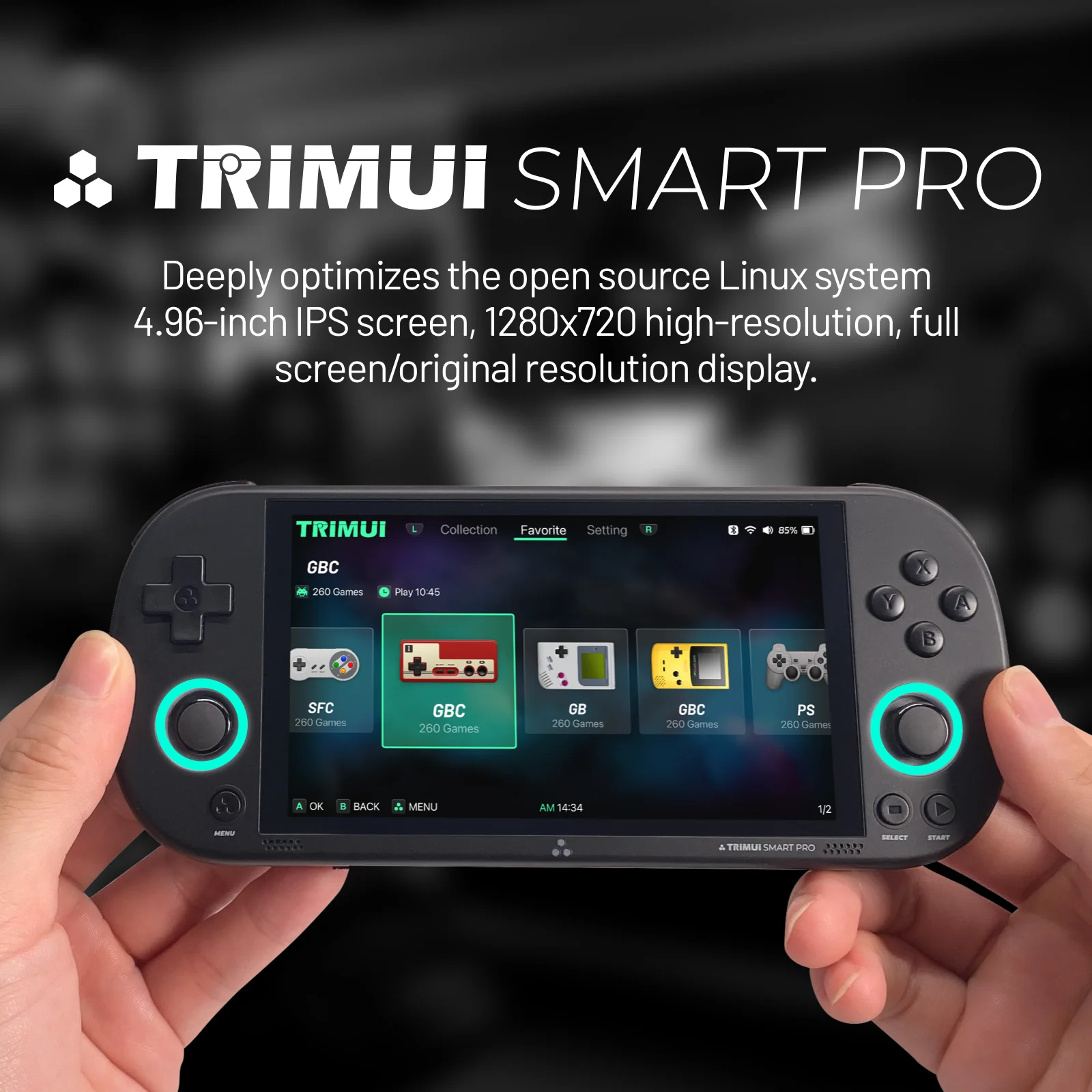 TRIMUI SMART PRO 2024 Retro Handheld Game Console & Storage OEM