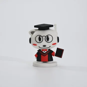 Customized PVC cute and creative cartoon exquisite doll style with logos around the unit factory