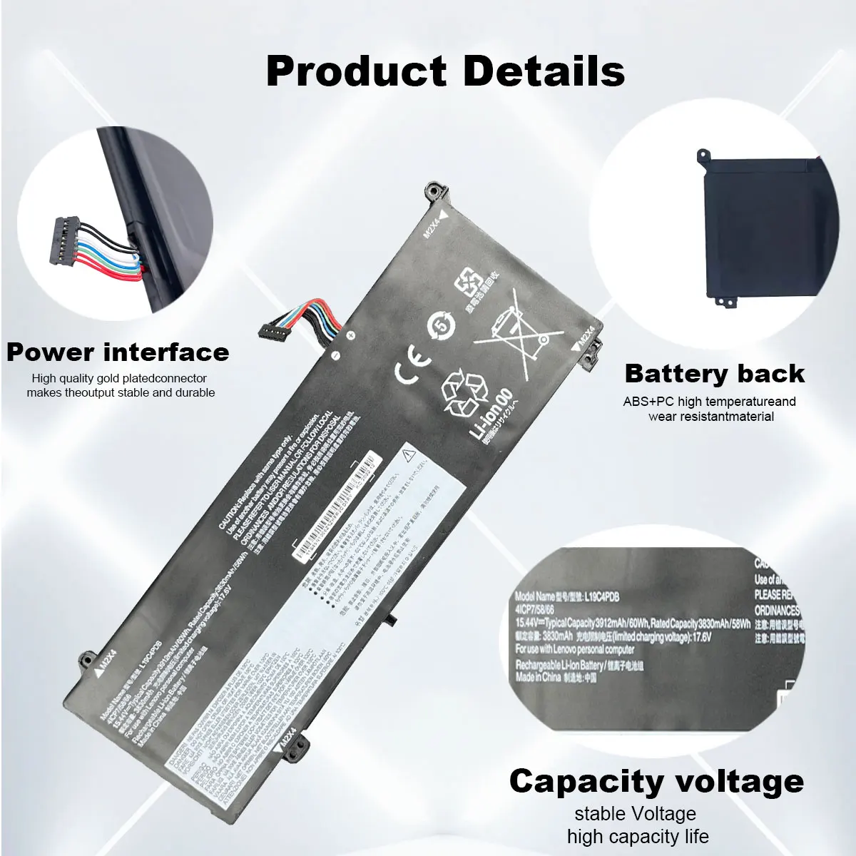 L19C4PDB Аккумулятор для ноутбука Lenovo ThinkBook 14s Yoga 14 15 G2 G3 ITL серия ACL