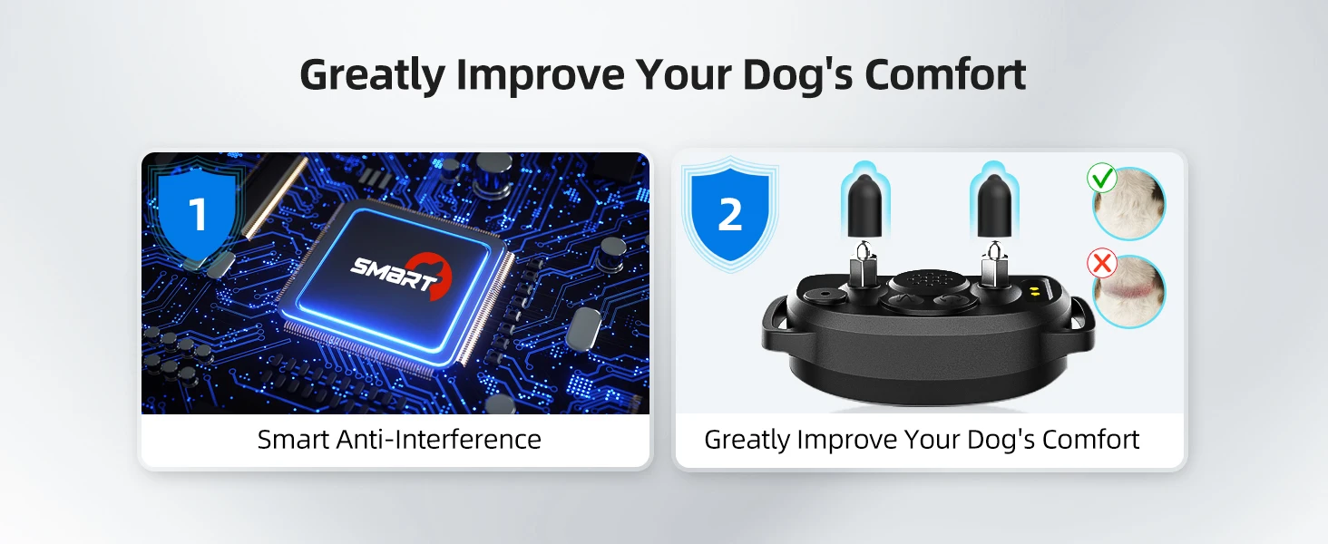 BC4S New Arrival Anti-Bark Dog Collar Stop Barking Device for Dog Control Humane Shock Training Made of Durable Plastic