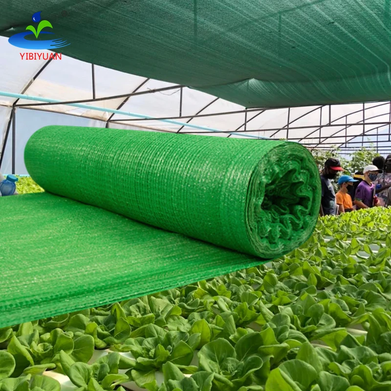 Dark Green Greenhouse Shading Net 35% 50% 75% 90% Uv-treated Hdpe Shade Net for Agriculture