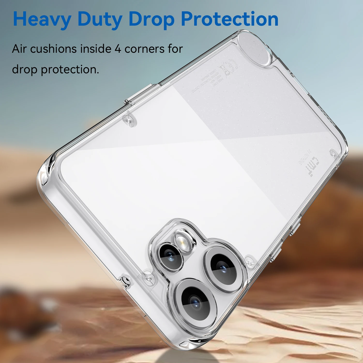 For Nothing CMF Phone 2 Pro Case, New Slim Clear Soft TPU+Hard PC Back  Shockproof Mobile Phone Cover for Nothing CMF Phone 2 Pro