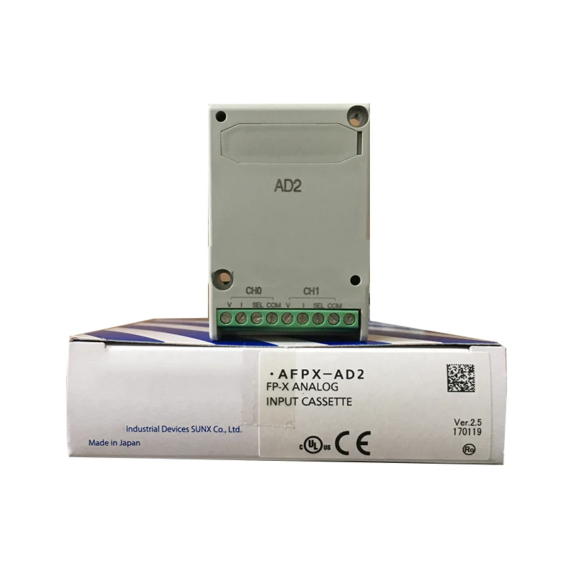 New Original AFPX-AD2 Analog Input Module, AFPX SeriesPrecision analog conversion module with stable signal collection. Simple wiring and easy configuration. Suitable for industrial data acquisition and automatic equipment parameter monitoring control.