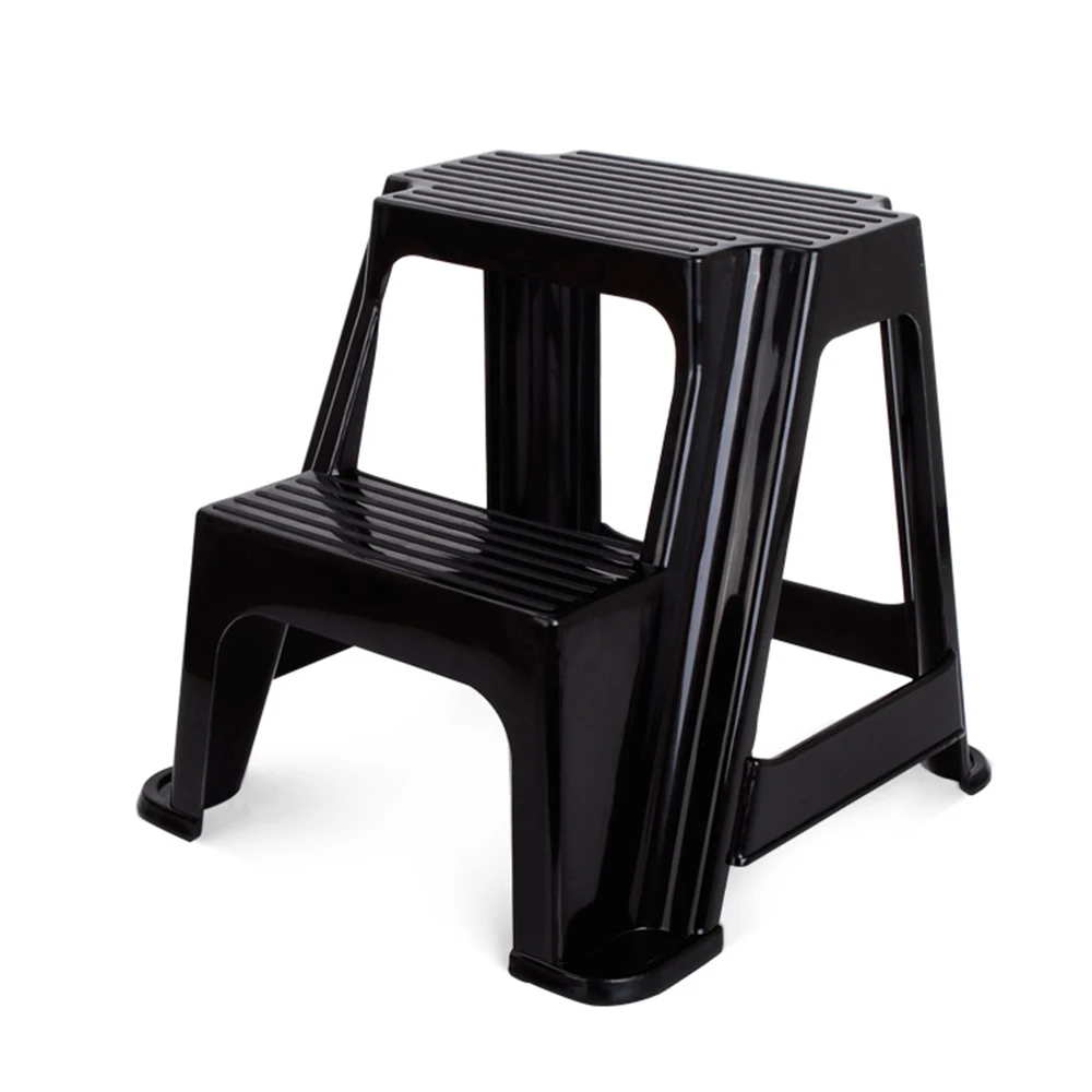 Штабелируемый Пластиковый красочный детский стул для ванной комнаты с двумя ступенями для детей