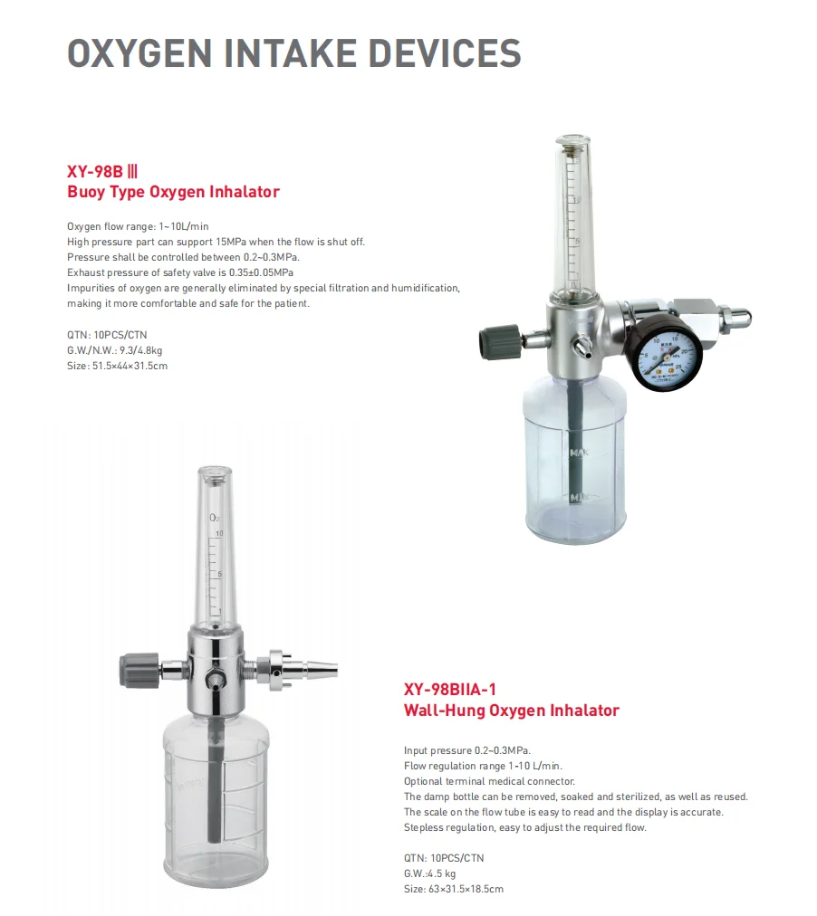 Yule Inhaler YUWELL XY-98B Oxygen Inhaler - Efficient Buoy Type Inhalator