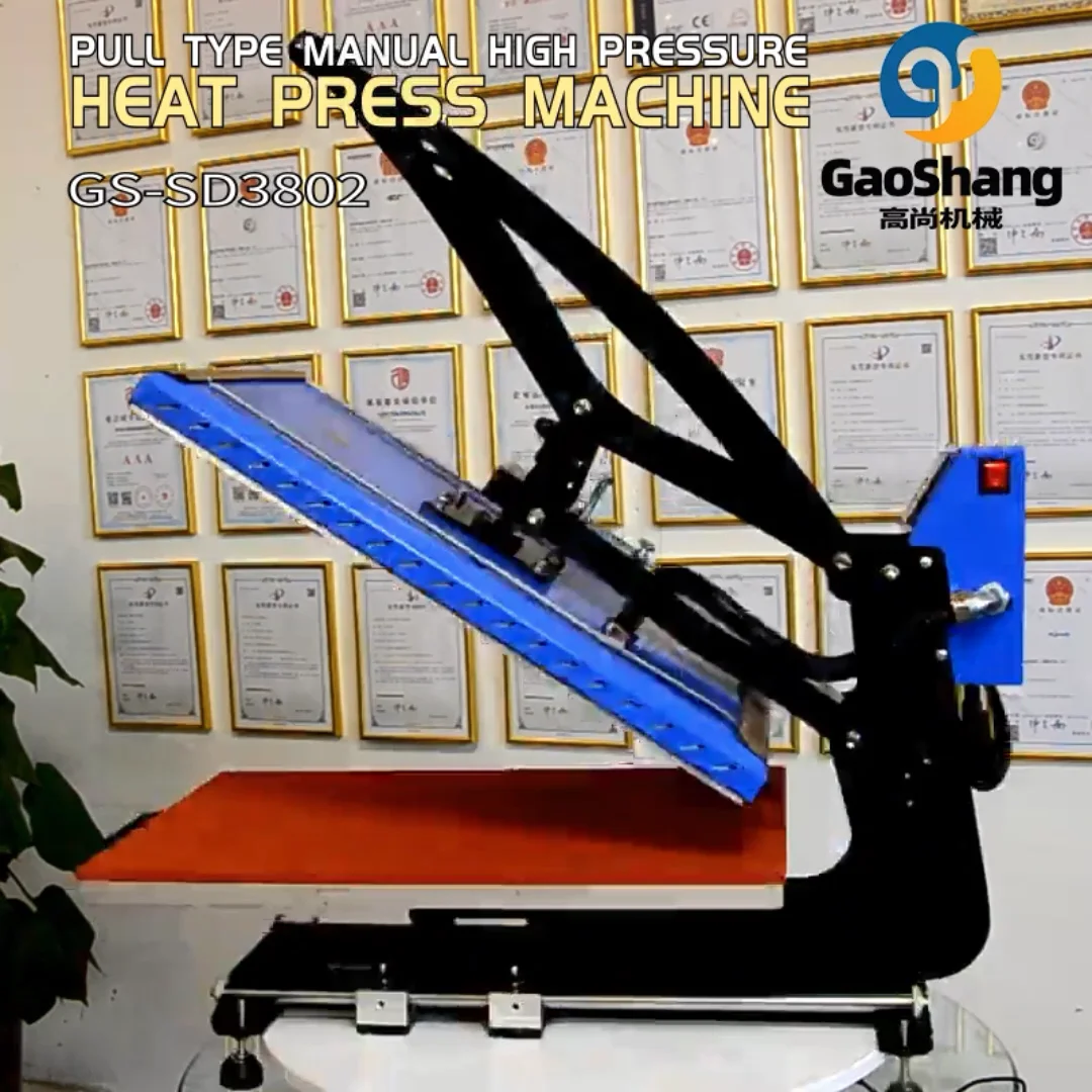 Wholesale Manual Hand Flat T Shirt Heat Press Cheap Ready To Ship 16x24