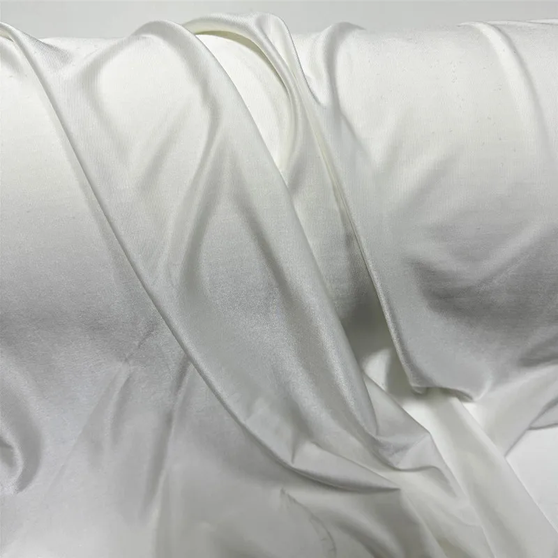 Knnited Fabric with Elastane Viscose Stretch Jersey Fabric for Bridal  Wedding Dress
