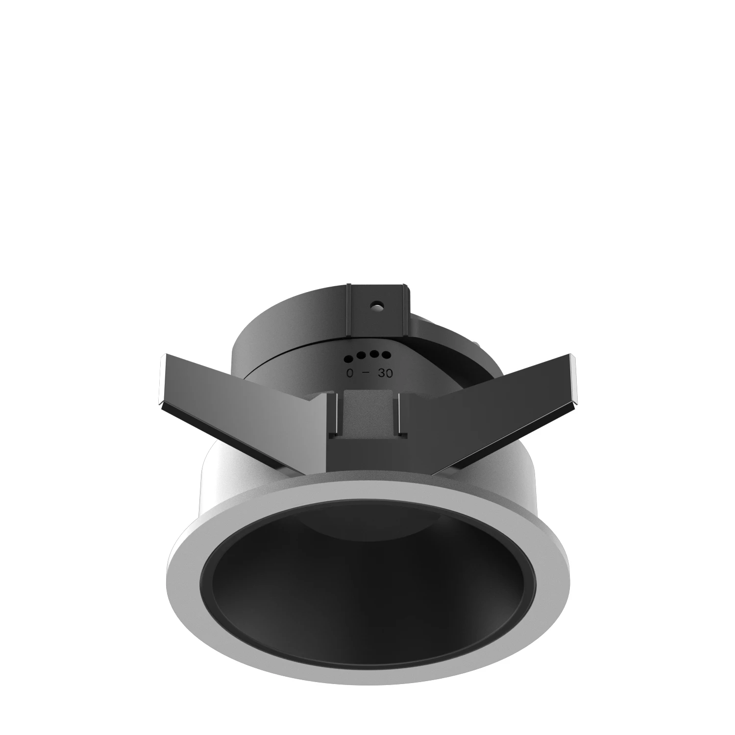 Round and Rectangular Black Adjustable Mr16 Gu10 Downlight Fixture  Frameless Recessed Spotlight Frame