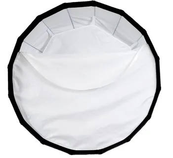 Triopo KLW- 85 CM Easy Lock Collapsible Silver Beauty Dish Diffuser Speedbox Quick Folding Softbox With Bowens Moun detail image