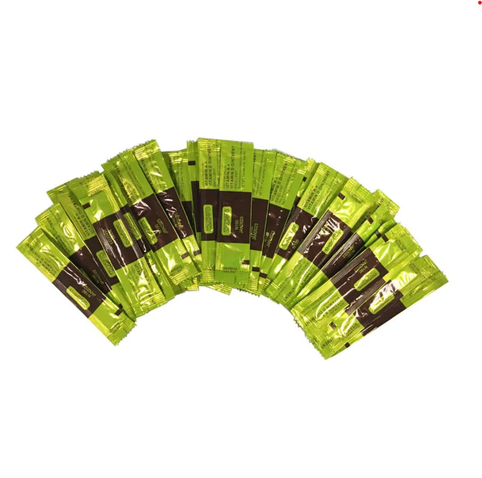 100 шт./пакет Перманентный макияж 5g тату крем для бровей для ремонта татуировки Гель витамин с витаминами A и D и восстанавливающий крем для ухода за использования после татуировки золото мешок коричневый