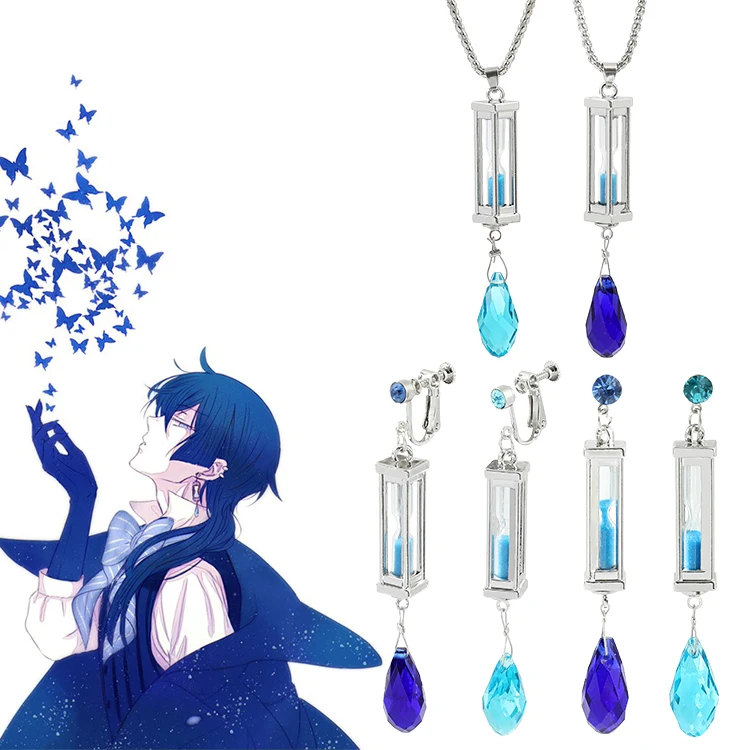 Anime The Case Study of Vanitas Earrings No Karte Blue Hourglass