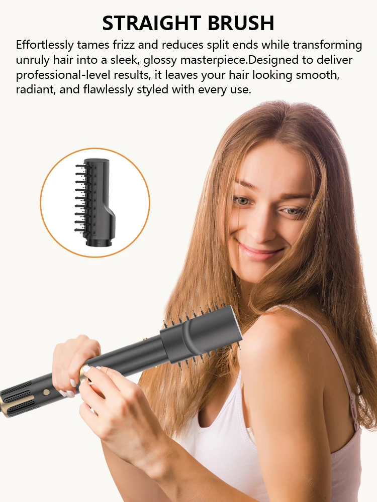 Zex High Speed  8 in 1 Multi Styler Automatic Hair Curler One Step Hair Dryer Brush Hot Air Styler & Curling Iron details