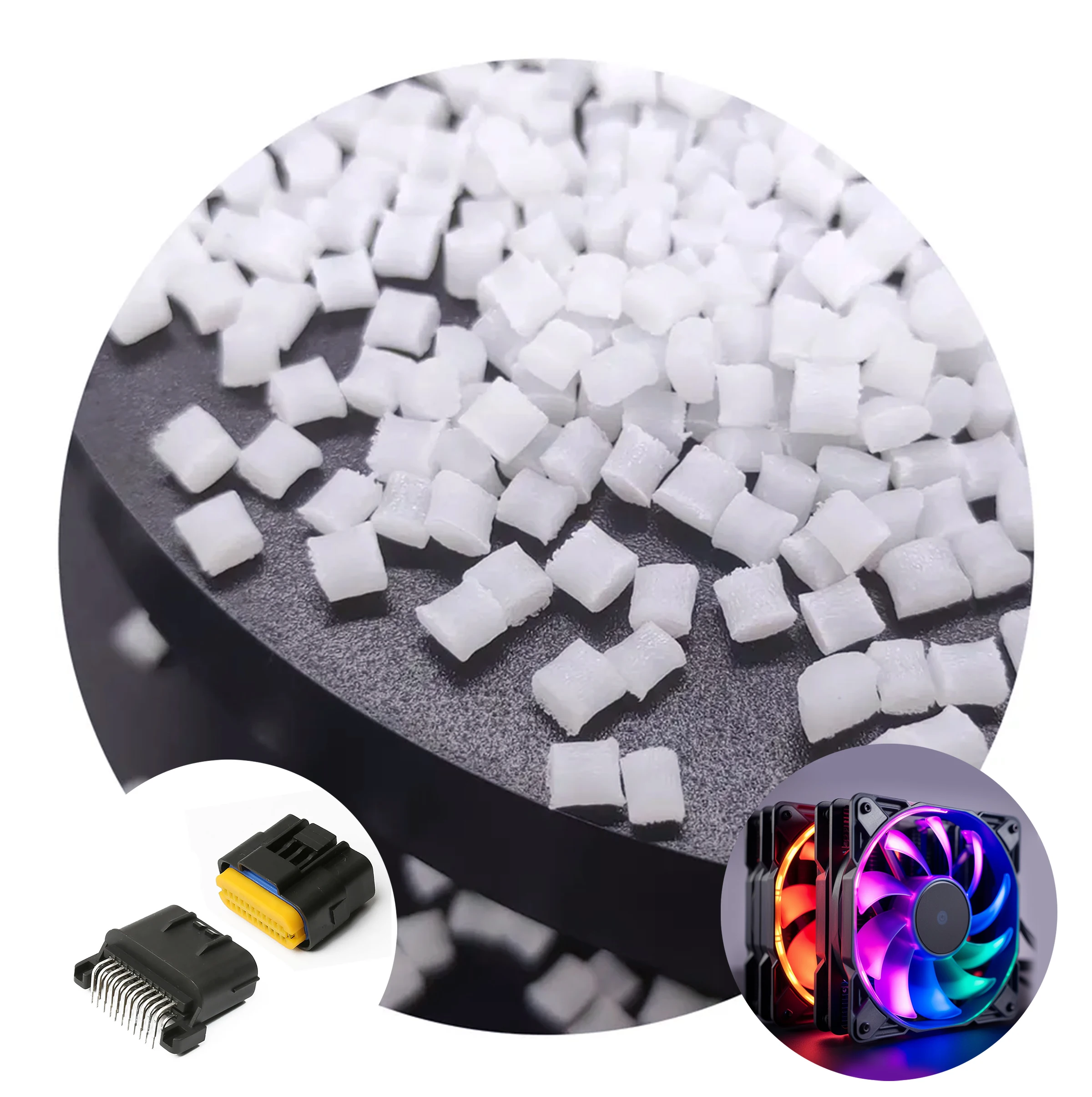 Nylon 66 Pa66-gf30 Pellets Polyamide Pa66 Gf25 Gf30 Gf35 Gf33 Gf40 Gf 25 V0 Plastic Material Granules Per kg