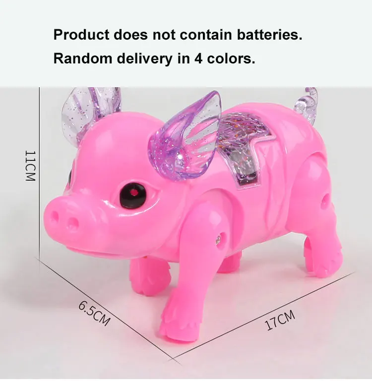 Hot Selling Lightup Toys Glowing Toy Pig Without Batteries Light Pig