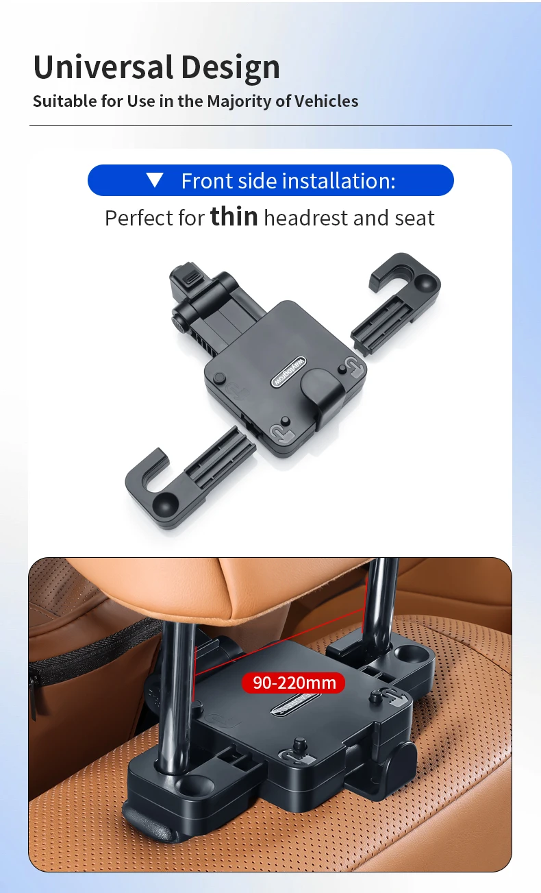 Leather Car Headrest Car Mechanical Backrest Practical Car Interior