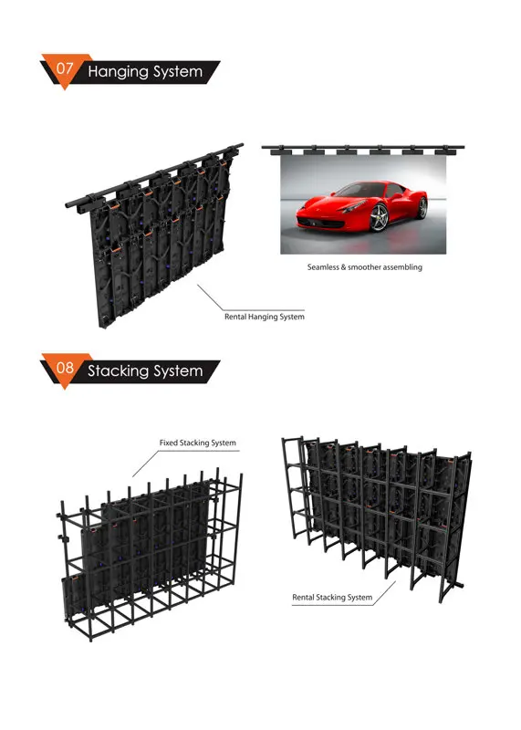 Exhibition Backdrop Indoor Full Color LED Display P3.91 Rental Screen