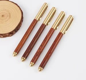 G69 Custom Wholesale Gel Pen 0.5 Gold Metal with Plastic Material 1.0mm Writing Width