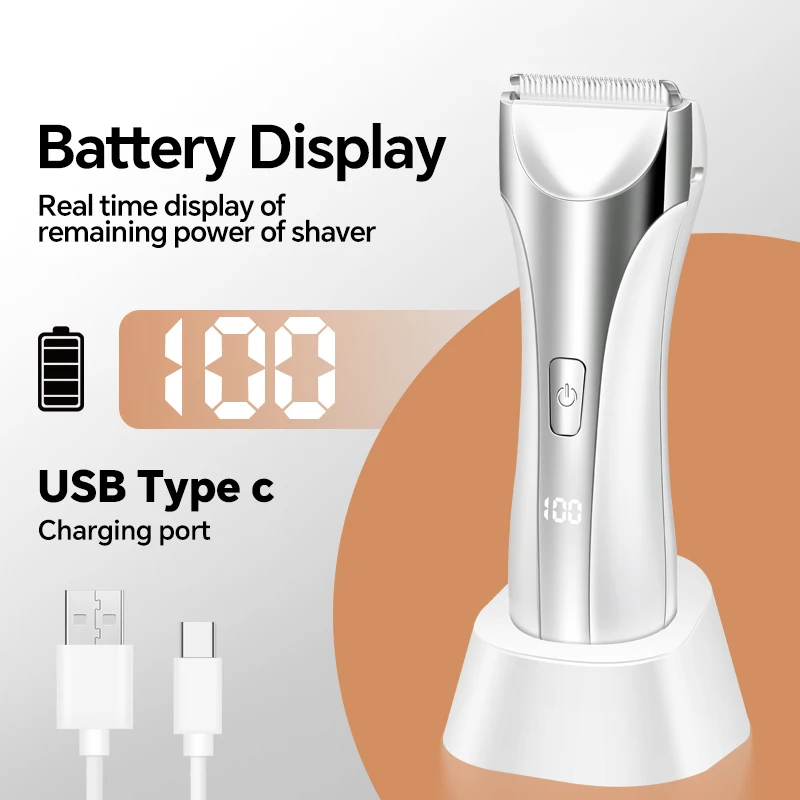 Private Electric Men's Women's Shaver USB Charging Ceramic Blade Egg Shaper Portable Body Groomer Body Hair Trimmer details