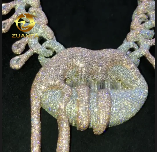 Custom Hip Hop Jewelry Iced Out Custom Luxury Pendant 925 Sterling