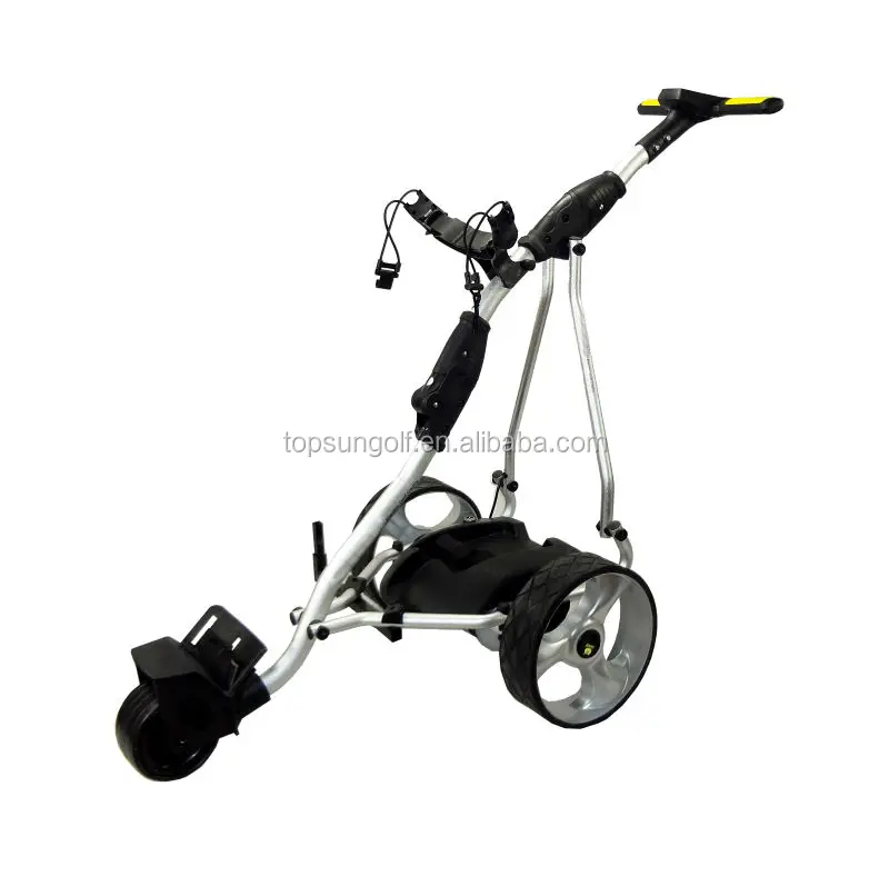 Power Line Trolley Motor Caddy Golf Trolley With Seat Electric Golf Trolley