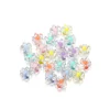 Cuentas de flores pequeñas acrílicas brillantes - colores mezclados