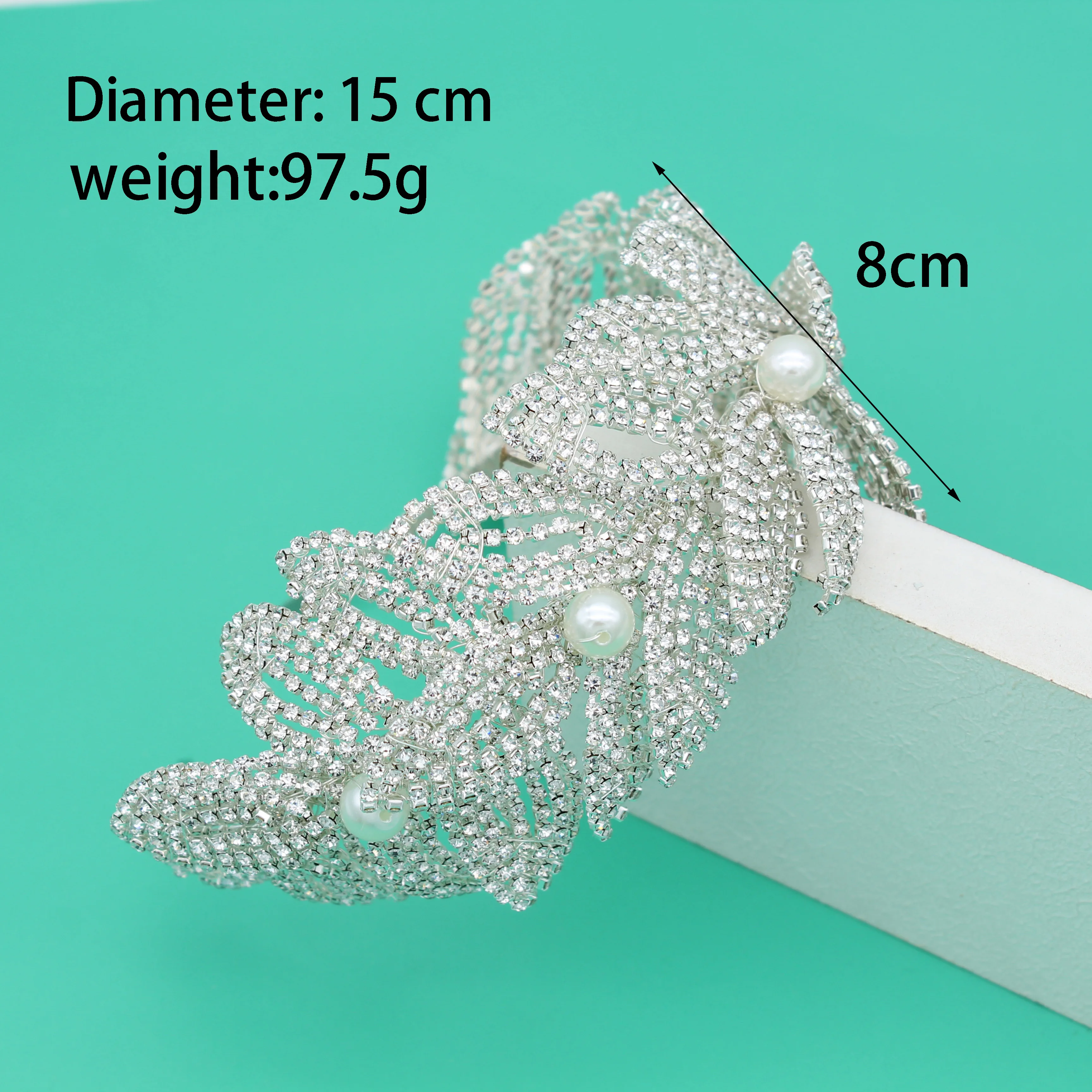 Jachon Свадебная Хрустальная корона головной убор Серебряная повязка на голову для подружек невесты Свадебные аксессуары волос со