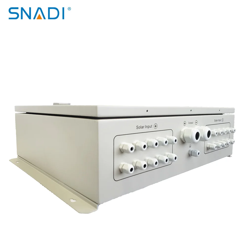 PV Combiner Box IP65 lightning protection PV Array 6 in 2 Out 250VDC DC Solar Combiner Box