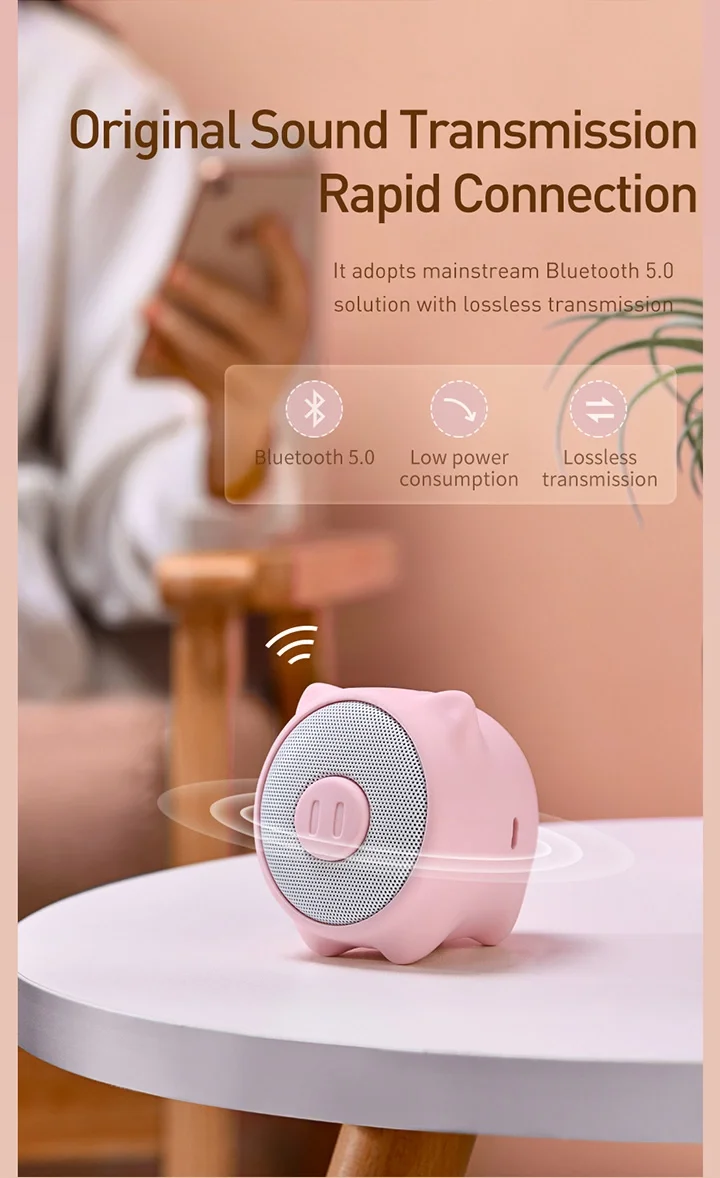 Factory cheap mini portable electronic wireless bluetooth hifi stereo children monkey animal speakers for computer - ANKUX.COM