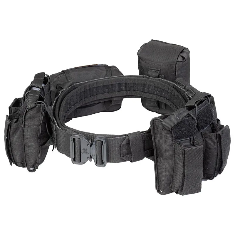 High Density Material Tactical Belt High Duty Tactical Duty Belts Sport Enthusiasts Utility Belt with Accessories Pouches